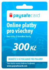 Paysafecard - 300 Kč (PC)