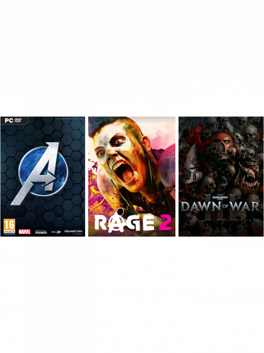 Výhodný set - Marvel's Avengers, Rage 2, Warhammer 40,000: Dawn of War 3 (PC)