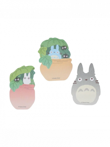 Samolepící bloček Ghibli - Totoro set (3 ks) (My Neighbor Totoro)