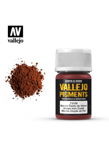 Barevný pigment Brown Iron Oxide (Vallejo)