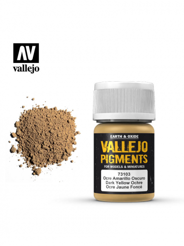 Barevný pigment Dark Yellow Ocre (Vallejo)