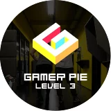 Odznak Gamer Pie - Level 3 (56mm)
