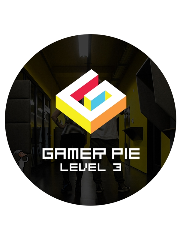 Xzone Odznak Gamer Pie - Level 3 (56mm)