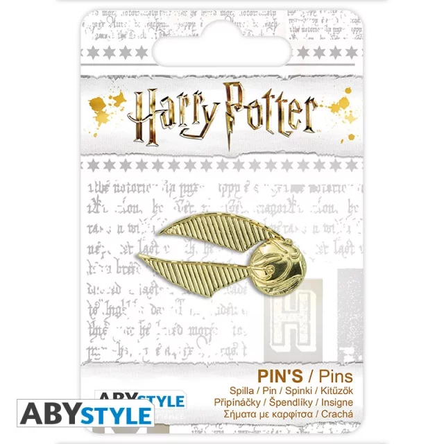 Odznak Harry Potter - Zlatonka (zlatá)