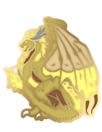 Odznak Heroes of Might & Magic III - Dragon Pin (Gold Dragon)