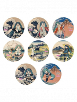 Odznak Vocaloid - Katsushika Hokusai x Hatsune Miku Badge (náhodný výběr)