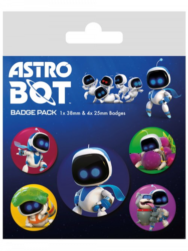 Sada odznaků Astro Bot - Life (5 ks)