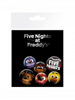 Sada odznaků Five Nights at Freddy's - Five Nights at Freddy's Badge Pack