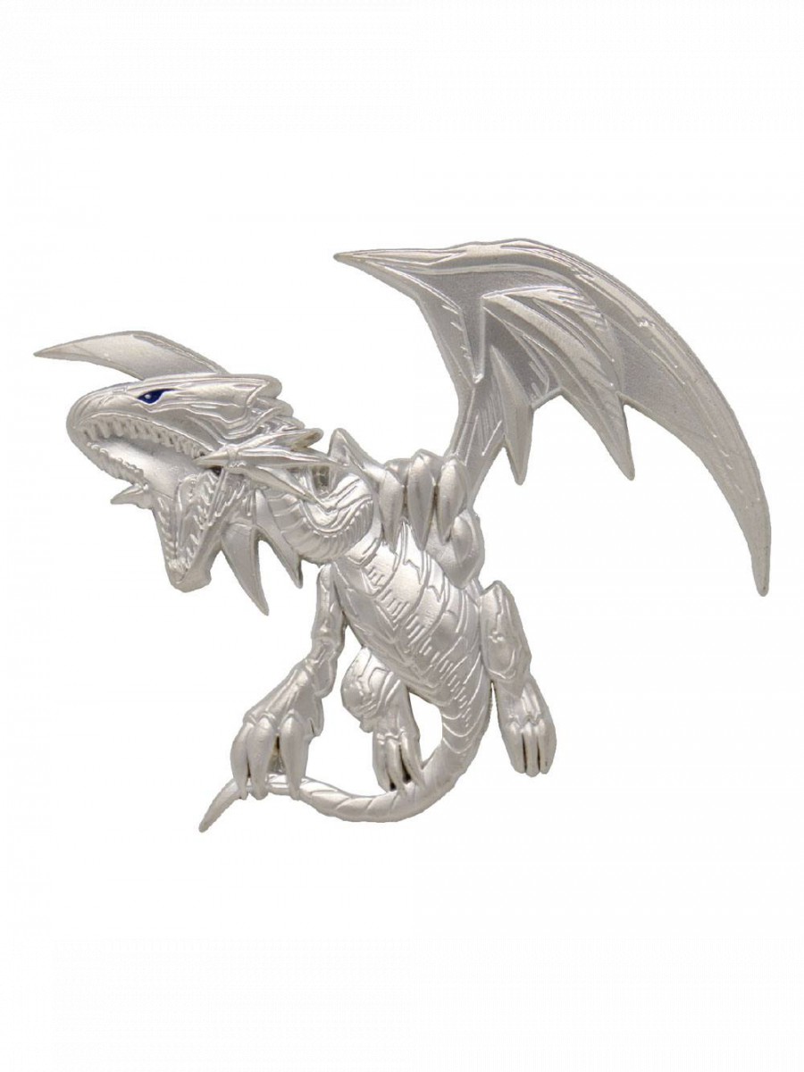 Fanattik Sběratelský odznak Yu-Gi-Oh! - Blue Eyes White Dragon XL (postříbřený)