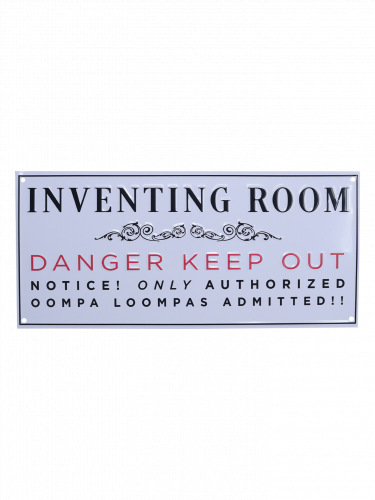 Plechová cedule Willy Wonka - Willy Wonka & the Chocolate Factory