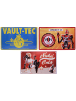 Plechové cedule Fallout - Tin Sign (3 ks)
