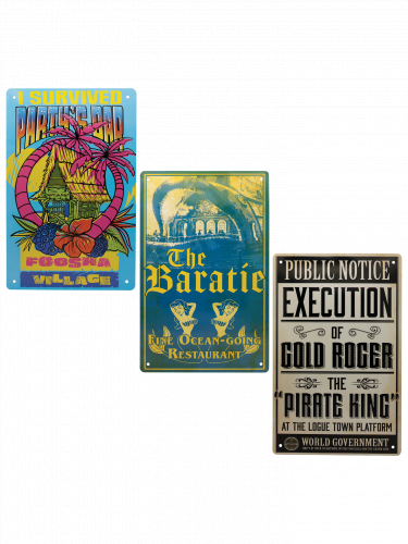 Plechové cedule One Piece - Tin Sign (3 ks)