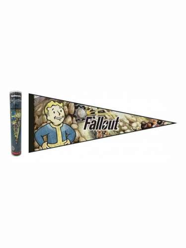 Vlajka na zeď Fallout - Vault Boy