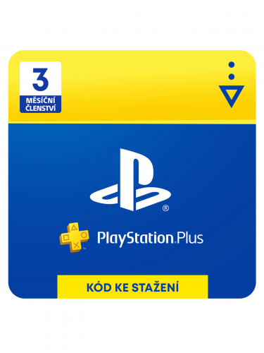 PlayStation Plus 3 měsíce – Dárková karta [pro CZ účty] (PS DIGITAL) (PS4)