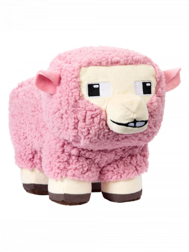 Plyšák Minecraft - Pink Sheep (20 cm)
