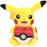 Plyšák Pokémon - Pikachu With Poke Ball Heart (20 cm)