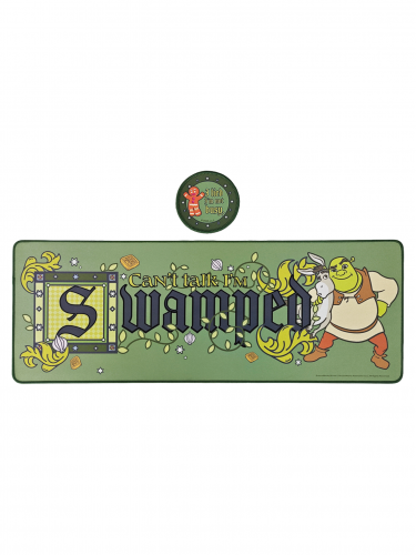 Dárkový set Shrek - Shrek Desk Pad Set (podložka pod myš, podtácek)