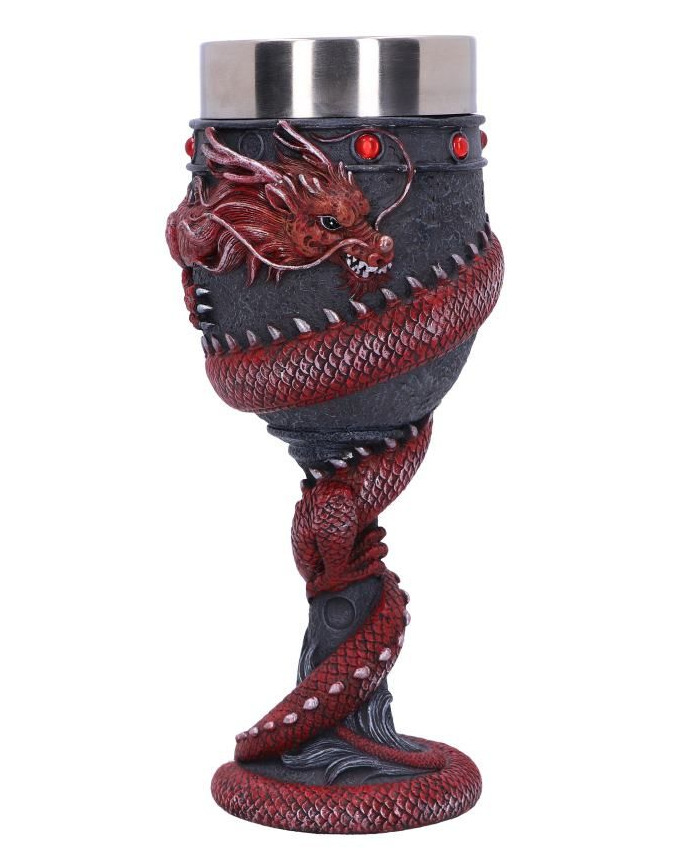 Nemesis Now Pohár Dragon Coil Goblet Red (Nemesis Now)