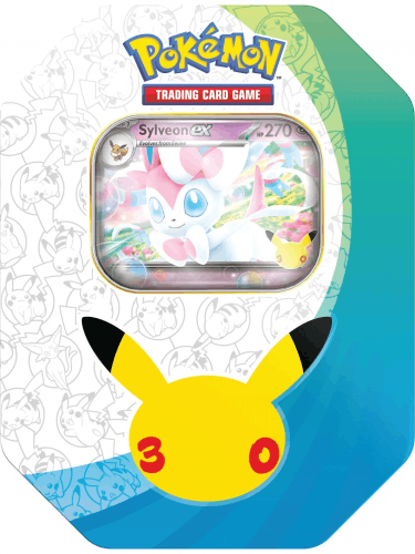 Karetní hra Pokémon TCG: 30th Celebration - Celebration Tin Sylveon ex