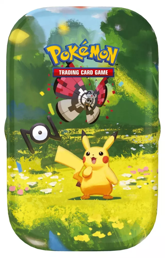 Karetní hra Pokémon TCG: 30th Celebration - Mini Tin Pikachu & Vivillo - Sběratelská karetní hra TCG