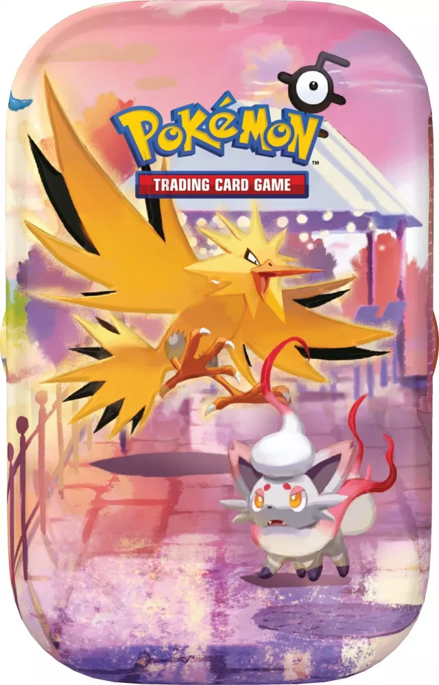 Karetní hra Pokémon TCG: 30th Celebration - Mini Tin Zapdos & Zorua - Sběratelská karetní hra TCG