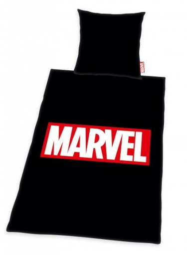 Povlečení Marvel - Logo (černé)