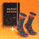 Herní deník + Pixelart ponožky - Xzone Originals