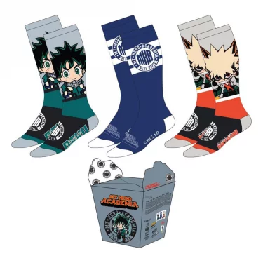 Ponožky My Hero Academia - Izuku & Bakugo (3 páry) (velikost: 40/46)