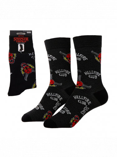 Ponožky Stranger Things - Hellfire Club (velikost 38/45)
