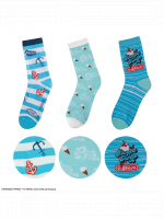 Ponožky Stranger Things - Scoops Ahoy (velikost 36/45) (3 páry)