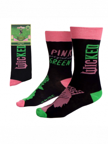 Ponožky Wicked - Pink & Green (velikost 36/43)