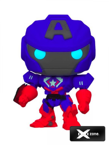Figurka Avengers Mech Strike - Captain America Glow in the Dark (Funko POP! Marvel 829) (poškozený obal)