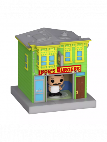 Figurka Bobs Burgers - Bob Belcher and Bob's Burgers (Funko Bitty POP! Town)