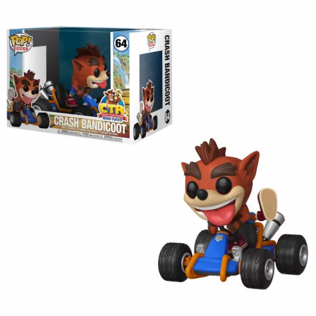 Figurka Crash Team Racing - Crash Bandicoot (Funko POP! Rides 64)