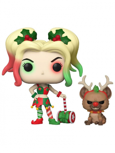 Figurka DC Comic - Holiday Harley Quinn with Helper (Funko POP! DC 357)