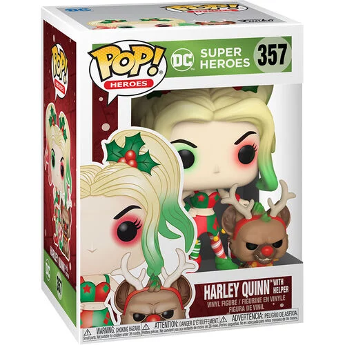 Figurka DC Comic - Holiday Harley Quinn with Helper (Funko POP! DC 357)