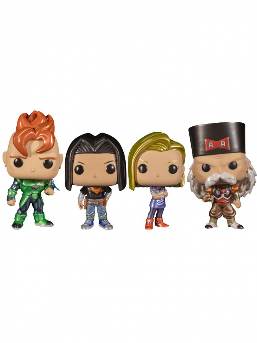 Funko Figurka Dragon Ball Z- Android 16, Android 17, Android 18 & Dr. Gero (Funko POP! Animation) (4-pack)