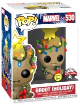 Figurka Guardians of the Galaxy - Holiday Groot Glow in the Dark (Funko POP! Marvel 530)