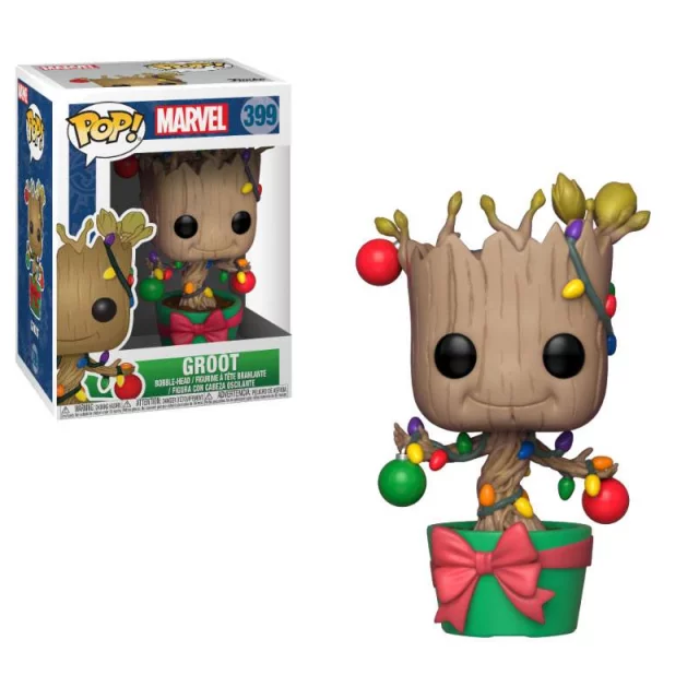 Figurka Guardians of the Galaxy - Holiday Groot with Lights & Ornaments (Funko POP! Marvel 399)