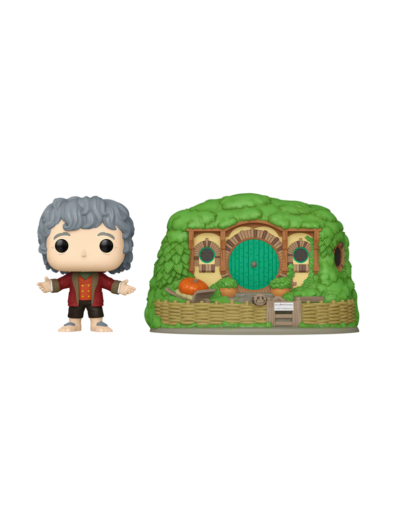 Funko Figurka Lord of the Rings - Bilbo Baggins With Bag-End (Funko POP! Town 39)