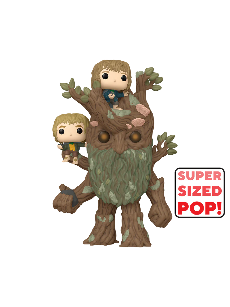 Funko Figurka Lord of the Rings - Treebeard With Merry & Pipin (Super Sized POP! Movies 1579)