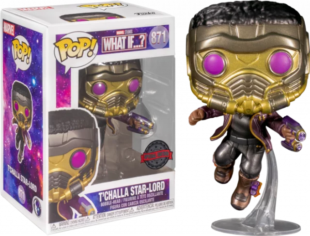 Figurka Marvel: What If...? - T'Challa Star-Lord Metallic (Funko POP! Marvel 871)