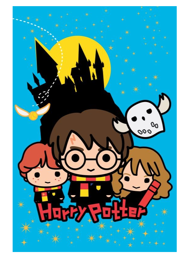 Halantex Deka Harry Potter - Chibi Harry & Hermiona & Ron