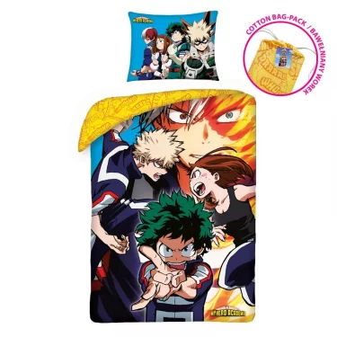 Povlečení My Hero Academia - Heroes + vak na záda