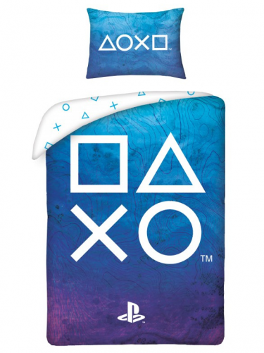 Povlečení PlayStation - Buttons (modré)