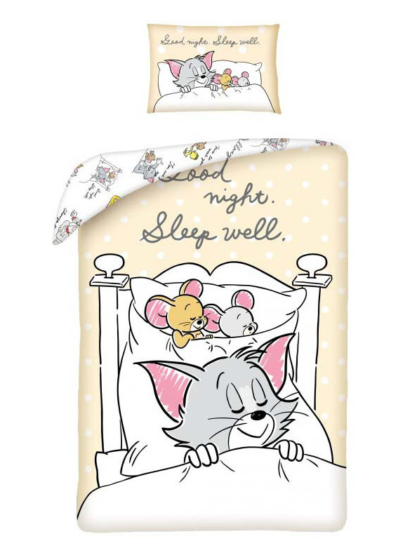 Halantex Povlečení dětské Tom and Jerry - Good Night