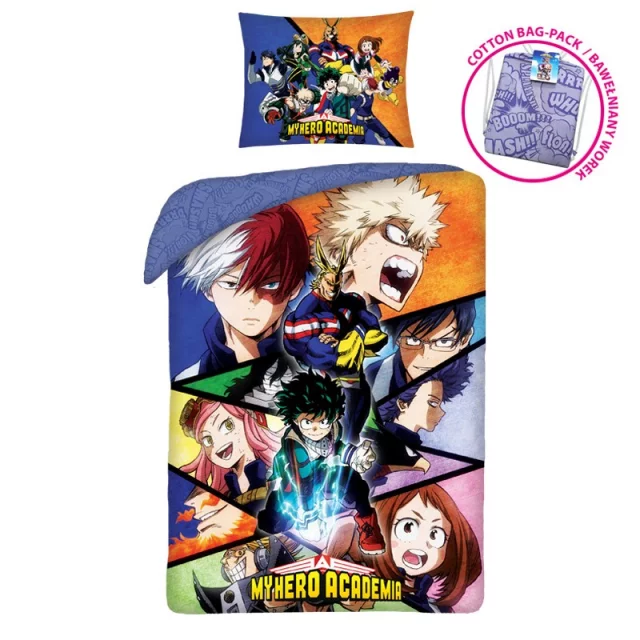 Povlečení My Hero Academia - Characters + vak na záda
