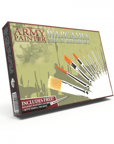 Sada štětců Wargames Mega Brush Set (The Army Painter) (10 štětců)