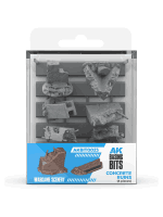 Modelářský doplněk AK Basing Bits - Concrete Ruins