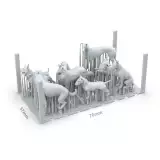 Modelářský doplněk AK Basing Bits - Dogs